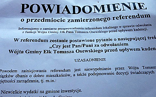 Referendum w gminie Ełk 8 maja